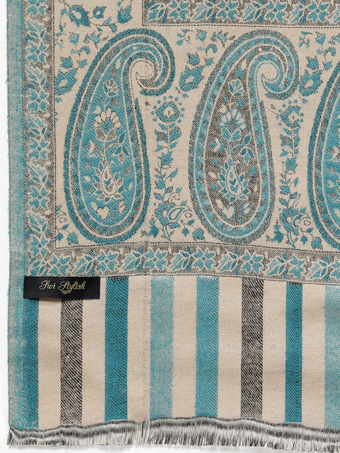 Women's Paisley Jamawar Acrylic Wool Shawl